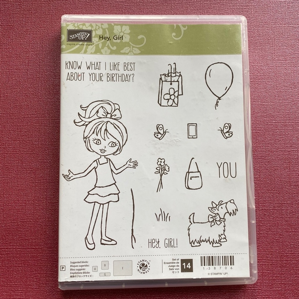 🍒 Stampin’ Up! 🍒  “Hey, Girl” Stamps Set